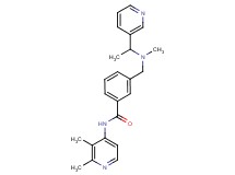 N-(2,3-dimethylpyridin-4-yl)-3-{[methyl(1-pyridin-3-ylethyl)amino]methyl}benzamide