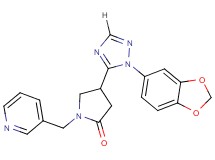 4-[1-(1,3-benzodioxol-5-yl)-1H-1,2,4-triazol-5-yl]-1-(pyridin-3-ylmethyl)pyrrolidin-2-one