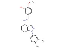 5-({[1-(3,4-dimethylphenyl)-4,5,6,7-tetrahydro-1H-indazol-4-yl]amino}methyl)-2-methoxyphenol