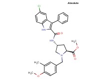 methyl (4R)-4-{[(5-chloro-3-phenyl-1H-indol-2-yl)carbonyl]amino}-1-(4-methoxy-3-methylbenzyl)-L-prolinate