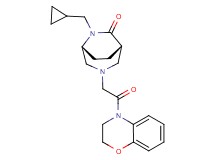 (1S*,5R*)-6-(cyclopropylmethyl)-3-[2-(2,3-dihydro-4H-1,4-benzoxazin-4-yl)-2-oxoethyl]-3,6-diazabicyclo[3.2.2]nonan-7-one