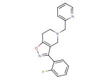 3-(2-fluorophenyl)-5-(pyridin-2-ylmethyl)-4,5,6,7-tetrahydroisoxazolo[4,5-c]pyridine formate