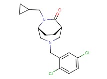 (1S*,5R*)-6-(cyclopropylmethyl)-3-(2,5-dichlorobenzyl)-3,6-diazabicyclo[3.2.2]nonan-7-one