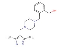 [2-({4-[(3,5-dimethyl-1H-pyrazol-4-yl)methyl]piperazin-1-yl}methyl)phenyl]methanol