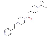 1-[(1-isopropylpiperidin-4-yl)acetyl]-4-(2-pyridin-4-ylethyl)piperazine