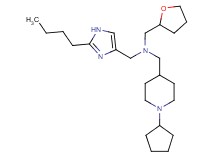 1-(2-butyl-1H-imidazol-4-yl)-N-[(1-cyclopentyl-4-piperidinyl)methyl]-N-(tetrahydro-2-furanylmethyl)methanamine