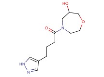 4-[4-(1H-pyrazol-4-yl)butanoyl]-1,4-oxazepan-6-ol