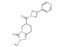 2-methyl-6-{[3-(4-pyridinyl)-1-azetidinyl]carbonyl}-5,6,7,8-tetrahydro[1,2,4]triazolo[4,3-a]pyridin-3(2H)-one