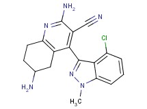 2,6-diamino-4-(4-chloro-1-methyl-1H-indazol-3-yl)-5,6,7,8-tetrahydroquinoline-3-carbonitrile