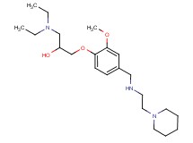 1-(diethylamino)-3-[2-methoxy-4-({[2-(1-piperidinyl)ethyl]amino}methyl)phenoxy]-2-propanol