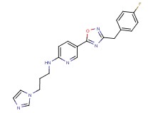 5-[3-(4-fluorobenzyl)-1,2,4-oxadiazol-5-yl]-N-[3-(1H-imidazol-1-yl)propyl]-2-pyridinamine