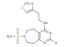 7-(methylsulfonyl)-N-[2-(1,3-thiazol-4-yl)ethyl]-6,7,8,9-tetrahydro-5H-pyrimido[4,5-d]azepin-4-amine