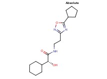 (2R)-2-cyclohexyl-N-[2-(5-cyclopentyl-1,2,4-oxadiazol-3-yl)ethyl]-2-hydroxyacetamide