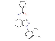 N-[1-(2,3-dimethylphenyl)-4,5,6,7-tetrahydro-1H-indazol-4-yl]-1-cyclopentene-1-carboxamide