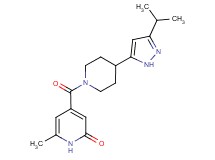 4-{[4-(3-isopropyl-1H-pyrazol-5-yl)piperidin-1-yl]carbonyl}-6-methylpyridin-2(1H)-one