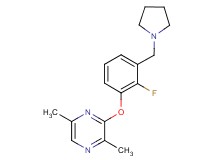 3-[2-fluoro-3-(pyrrolidin-1-ylmethyl)phenoxy]-2,5-dimethylpyrazine