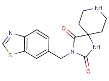 3-(1,3-benzothiazol-6-ylmethyl)-1,3,8-triazaspiro[4.5]decane-2,4-dione