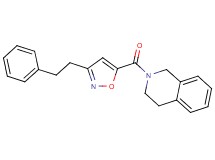 2-{[3-(2-phenylethyl)-5-isoxazolyl]carbonyl}-1,2,3,4-tetrahydroisoquinoline