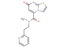 N-methyl-7-oxo-N-(2-pyridin-2-ylethyl)-7H-[1,3]thiazolo[3,2-a]pyrimidine-5-carboxamide