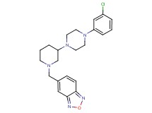 5-({3-[4-(3-chlorophenyl)-1-piperazinyl]-1-piperidinyl}methyl)-2,1,3-benzoxadiazole