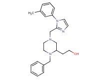 2-(1-benzyl-4-{[1-(3-methylphenyl)-1H-imidazol-2-yl]methyl}-2-piperazinyl)ethanol