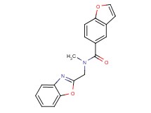 N-(1,3-benzoxazol-2-ylmethyl)-N-methyl-1-benzofuran-5-carboxamide