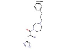 (2S)-3-(1H-imidazol-4-yl)-1-oxo-1-[4-(3-phenylpropyl)-1,4-diazepan-1-yl]-2-propanamine