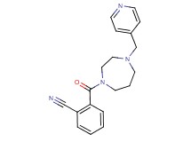 2-{[4-(4-pyridinylmethyl)-1,4-diazepan-1-yl]carbonyl}benzonitrile