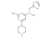 N-(1H-imidazol-2-ylmethyl)-N,2-dimethyl-6-piperidin-4-ylpyrimidin-4-amine