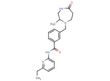 N-(6-ethylpyridin-2-yl)-3-[(2-methyl-5-oxo-1,4-diazepan-1-yl)methyl]benzamide