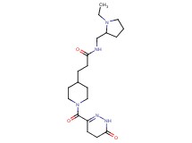 N-[(1-ethyl-2-pyrrolidinyl)methyl]-3-{1-[(6-oxo-1,4,5,6-tetrahydro-3-pyridazinyl)carbonyl]-4-piperidinyl}propanamide