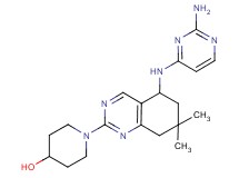 1-{5-[(2-aminopyrimidin-4-yl)amino]-7,7-dimethyl-5,6,7,8-tetrahydroquinazolin-2-yl}piperidin-4-ol