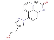 N-{5-[4-(2-hydroxyethyl)-1H-pyrazol-1-yl]quinolin-8-yl}acetamide