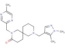8-[(1,5-dimethyl-1H-pyrazol-4-yl)methyl]-2-[(5-methylpyrazin-2-yl)methyl]-2,8-diazaspiro[5.5]undecan-3-one