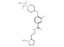 3-chloro-N-[2-(1-methyl-2-pyrrolidinyl)ethyl]-4-{[1-(methylsulfonyl)-4-piperidinyl]oxy}benzamide