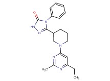 5-[1-(6-ethyl-2-methyl-4-pyrimidinyl)-3-piperidinyl]-4-phenyl-2,4-dihydro-3H-1,2,4-triazol-3-one