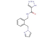 N-[2-(1H-pyrazol-1-ylmethyl)benzyl]-1H-1,2,3-triazole-5-carboxamide