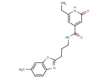 6-ethyl-N-[3-(6-methyl-1,3-benzoxazol-2-yl)propyl]-2-oxo-1,2-dihydropyridine-4-carboxamide