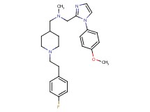 ({1-[2-(4-fluorophenyl)ethyl]-4-piperidinyl}methyl){[1-(4-methoxyphenyl)-1H-imidazol-2-yl]methyl}methylamine