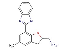 1-[7-(1H-benzimidazol-2-yl)-5-methyl-2,3-dihydro-1-benzofuran-2-yl]methanamine