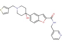 5-[4-hydroxy-1-(3-thienylmethyl)-4-piperidinyl]-N-(3-pyridinylmethyl)-1-benzofuran-2-carboxamide