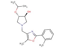 (3S*,4S*)-4-isopropoxy-1-{[5-methyl-2-(2-methylphenyl)-1,3-oxazol-4-yl]methyl}pyrrolidin-3-ol