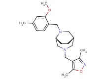 (1S*,5R*)-3-[(3,5-dimethyl-4-isoxazolyl)methyl]-6-(2-methoxy-4-methylbenzyl)-3,6-diazabicyclo[3.2.2]nonane