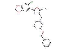 3-(benzyloxy)-1-{[2-(6-chloro-1,3-benzodioxol-5-yl)-5-methyl-1,3-oxazol-4-yl]methyl}piperidine