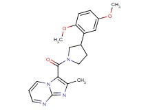3-{[3-(2,5-dimethoxyphenyl)-1-pyrrolidinyl]carbonyl}-2-methylimidazo[1,2-a]pyrimidine