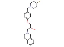 1-(3,4-dihydroisoquinolin-2(1H)-yl)-3-{4-[(4-fluoropiperidin-1-yl)methyl]phenoxy}propan-2-ol