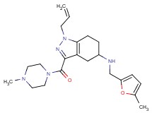 1-allyl-N-[(5-methyl-2-furyl)methyl]-3-[(4-methyl-1-piperazinyl)carbonyl]-4,5,6,7-tetrahydro-1H-indazol-5-amine