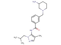3-[(3-aminopiperidin-1-yl)methyl]-N-(1-isobutyl-4-methyl-1H-pyrazol-5-yl)benzamide