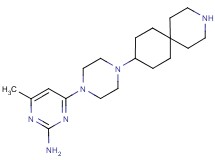 4-[4-(3-azaspiro[5.5]undec-9-yl)piperazin-1-yl]-6-methylpyrimidin-2-amine