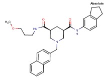 (3R,5S)-N-(2,3-dihydro-1H-inden-5-yl)-N'-(3-methoxypropyl)-1-(2-naphthylmethyl)-3,5-piperidinedicarboxamide